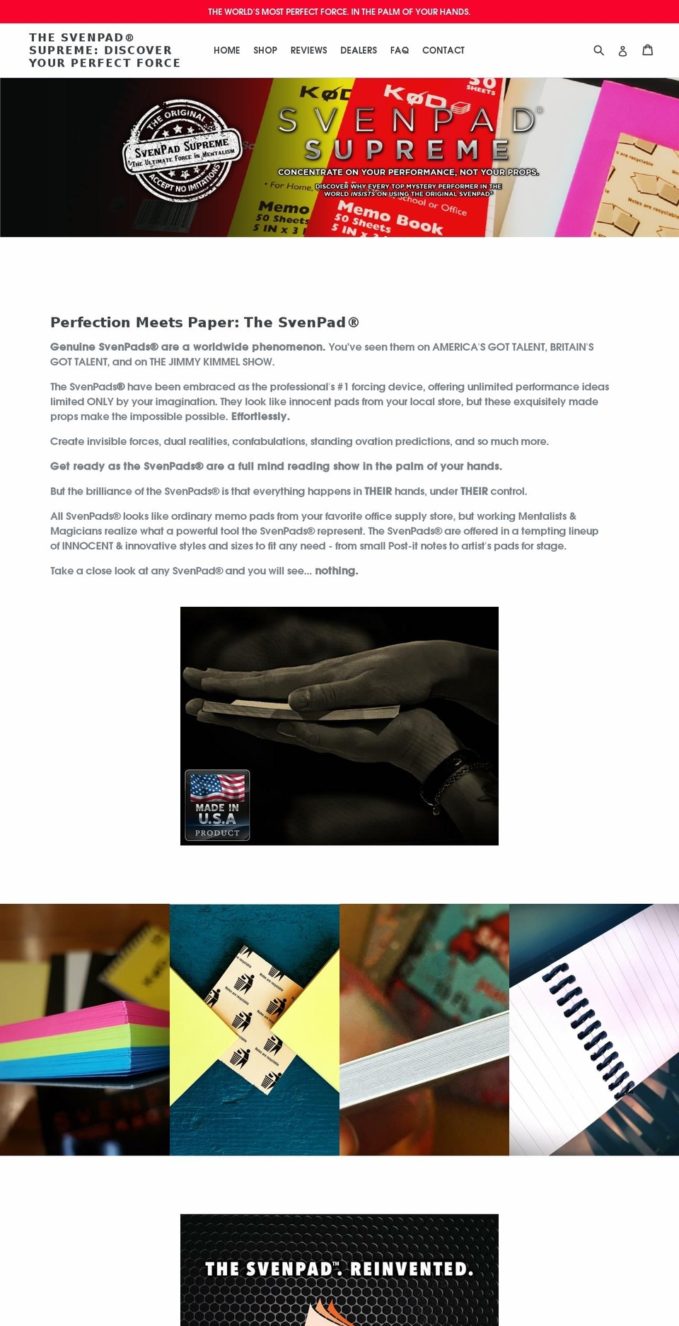 Improved Debut with Shopify Edits 1 Shopify theme site example svenpad.com