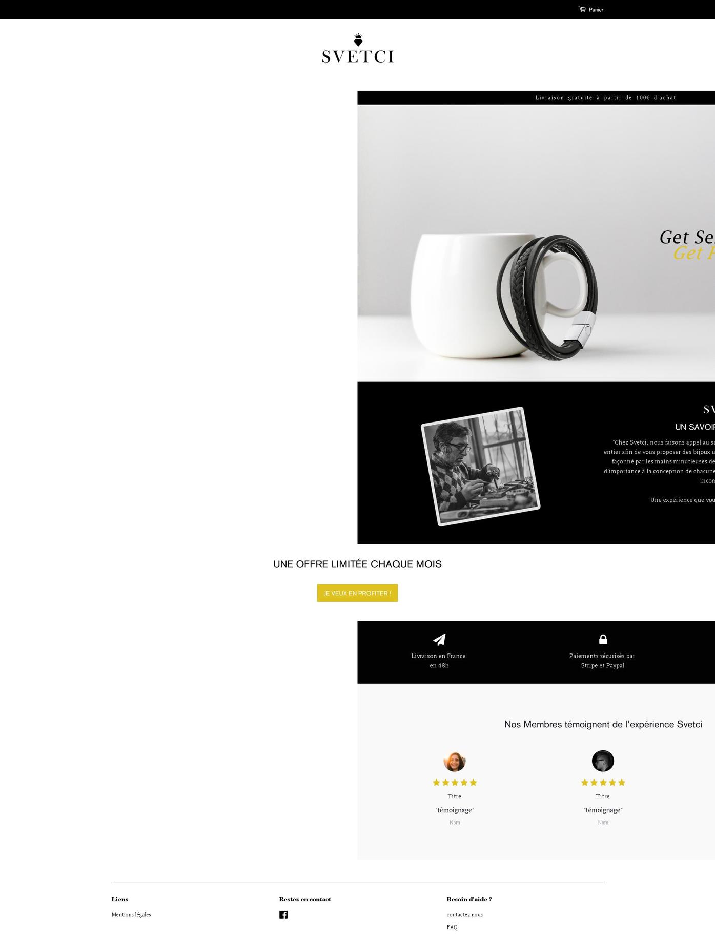 svetci.com shopify website screenshot