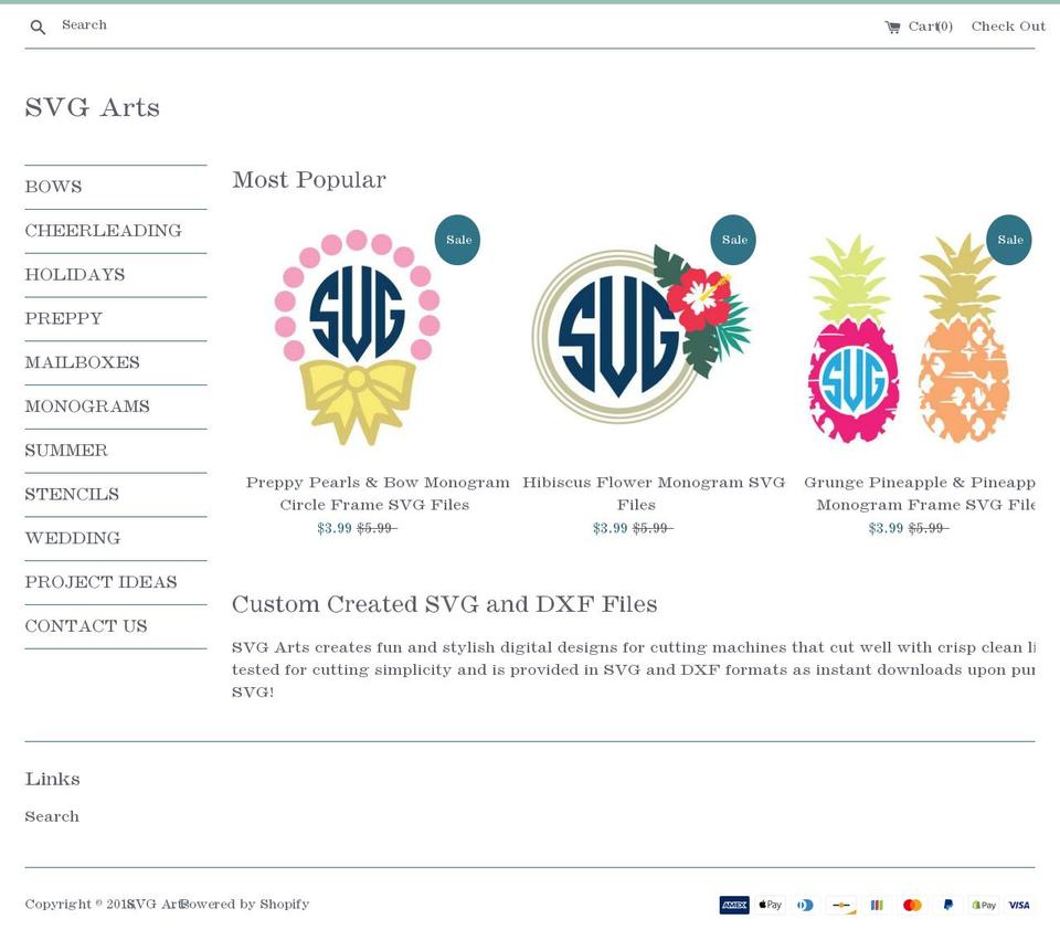 Copy of Simple Shopify theme site example svgarts.com