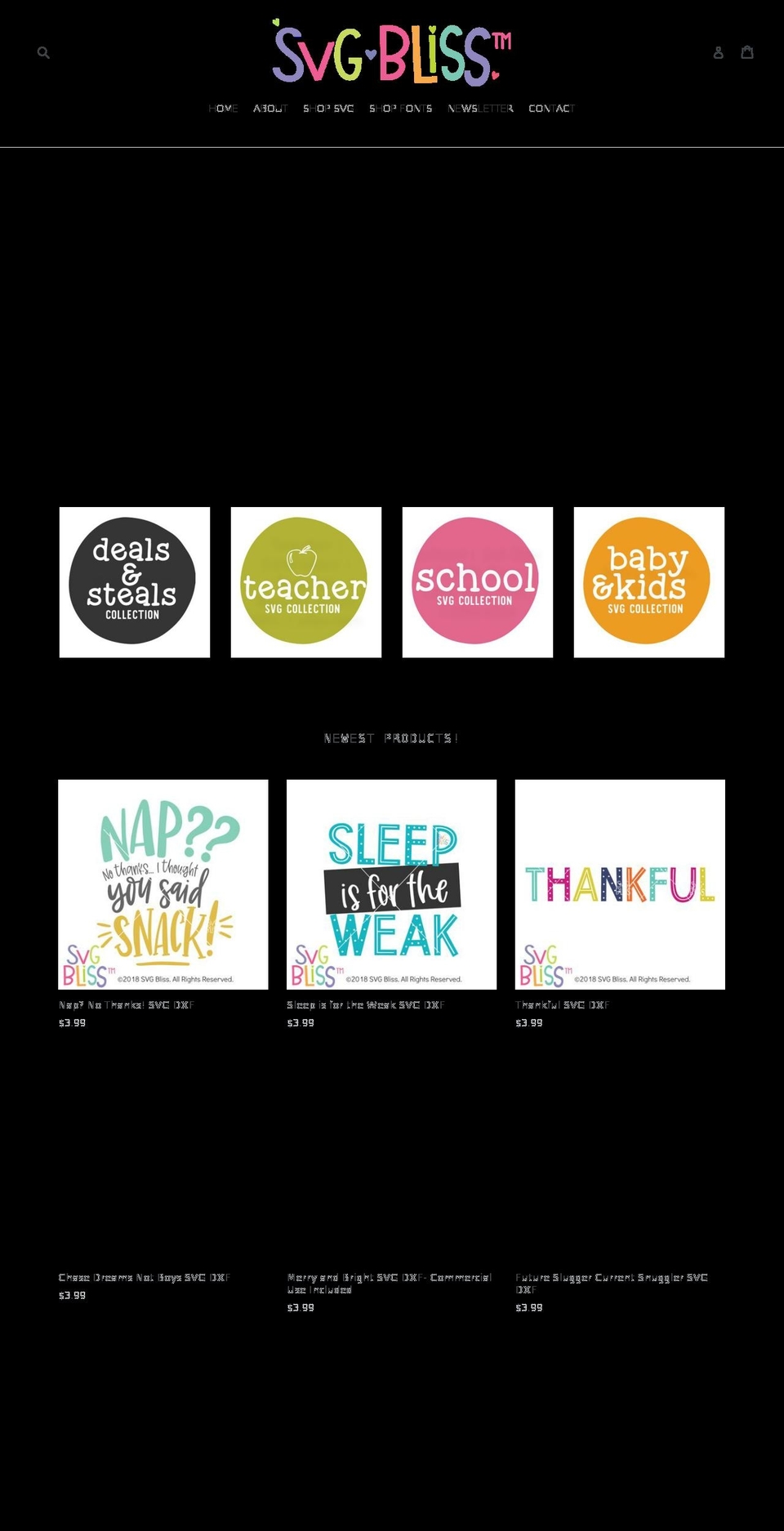 svgbliss.com — Shopify storefront screenshot