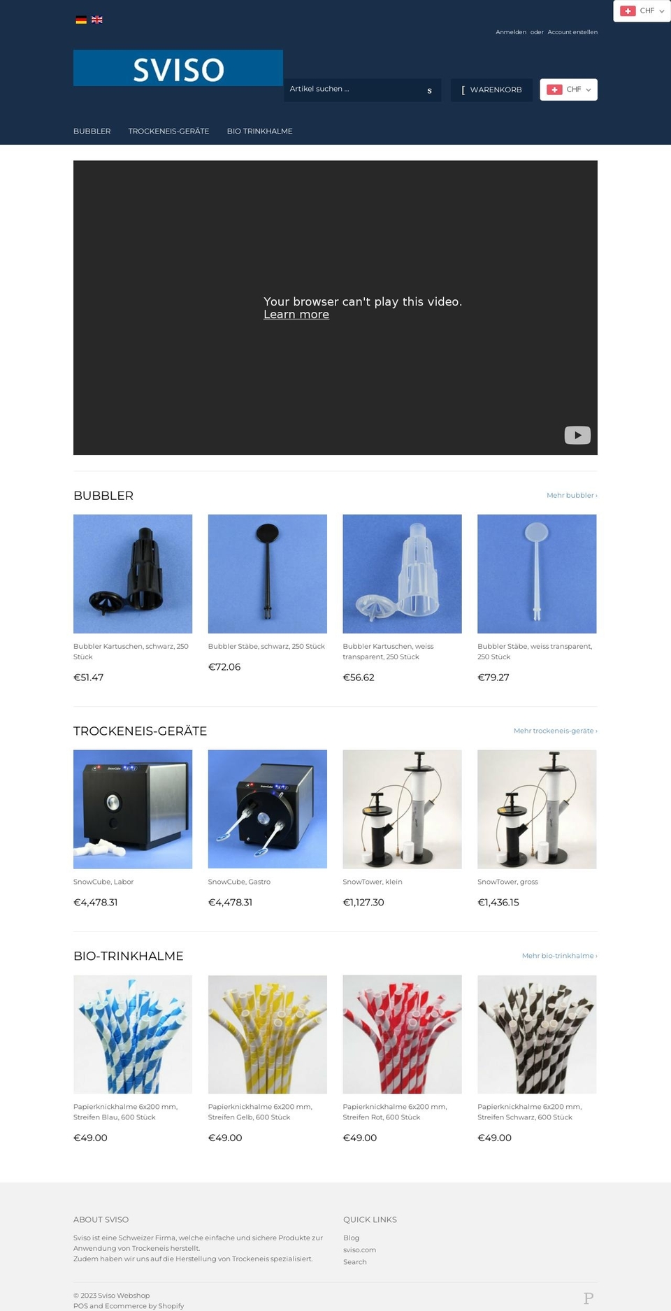 sviso-webshop.myshopify.com shopify website screenshot