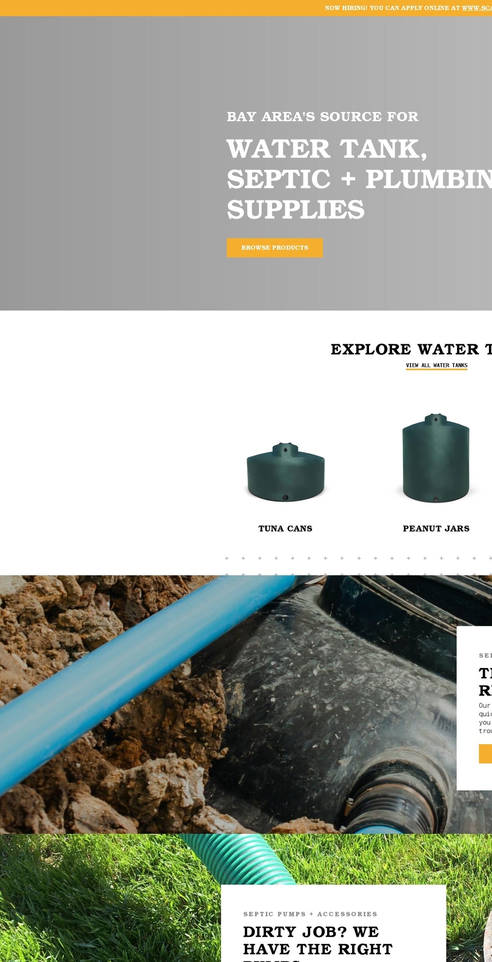 svsprinklerandpipe.com shopify website screenshot