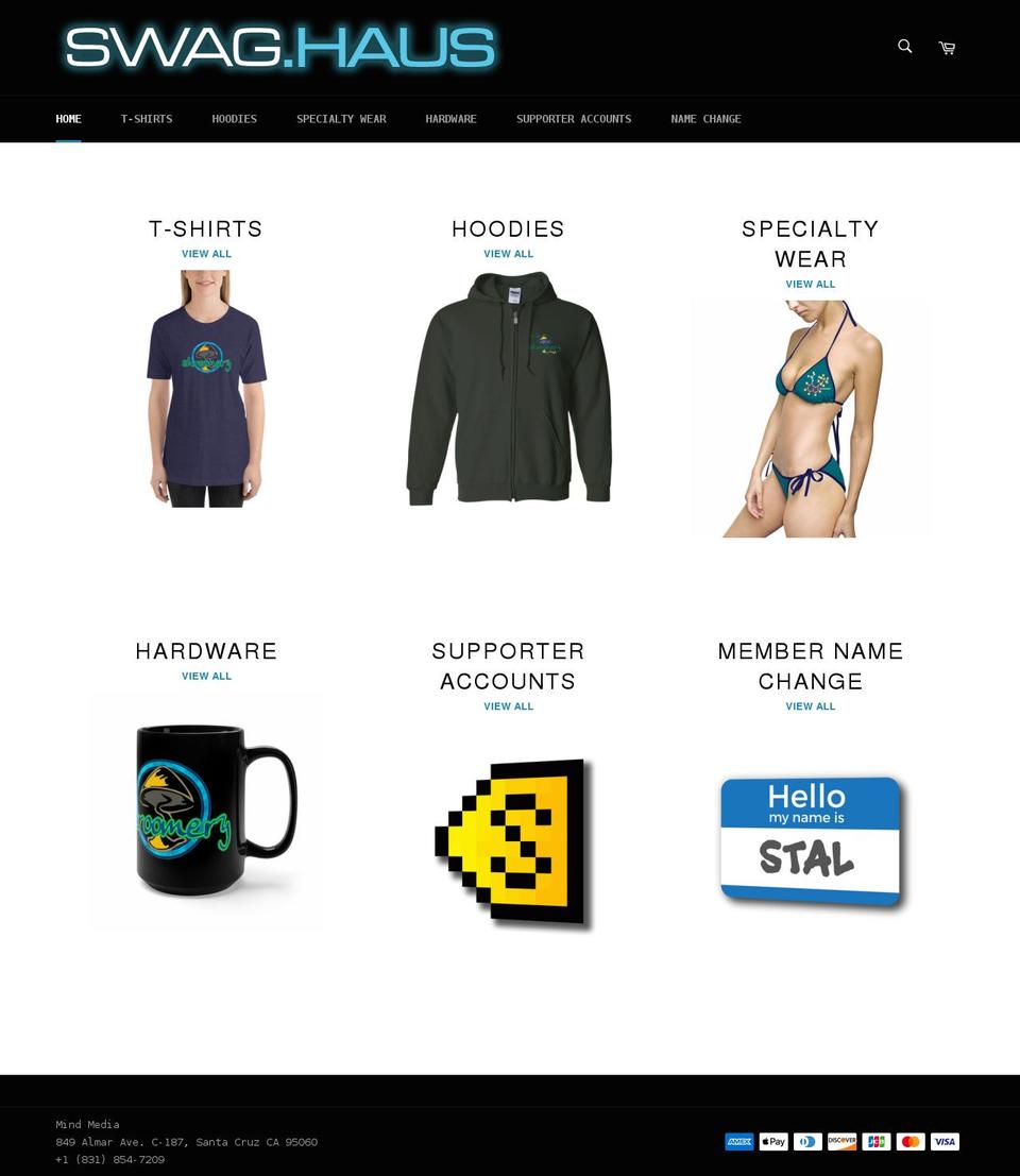 swag.haus shopify website screenshot