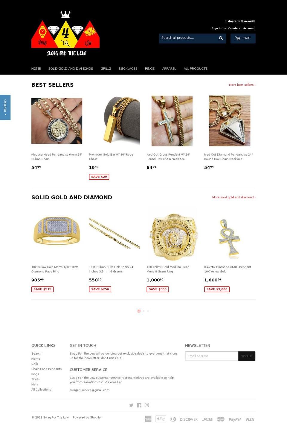 swag4tl.com — Shopify storefront screenshot