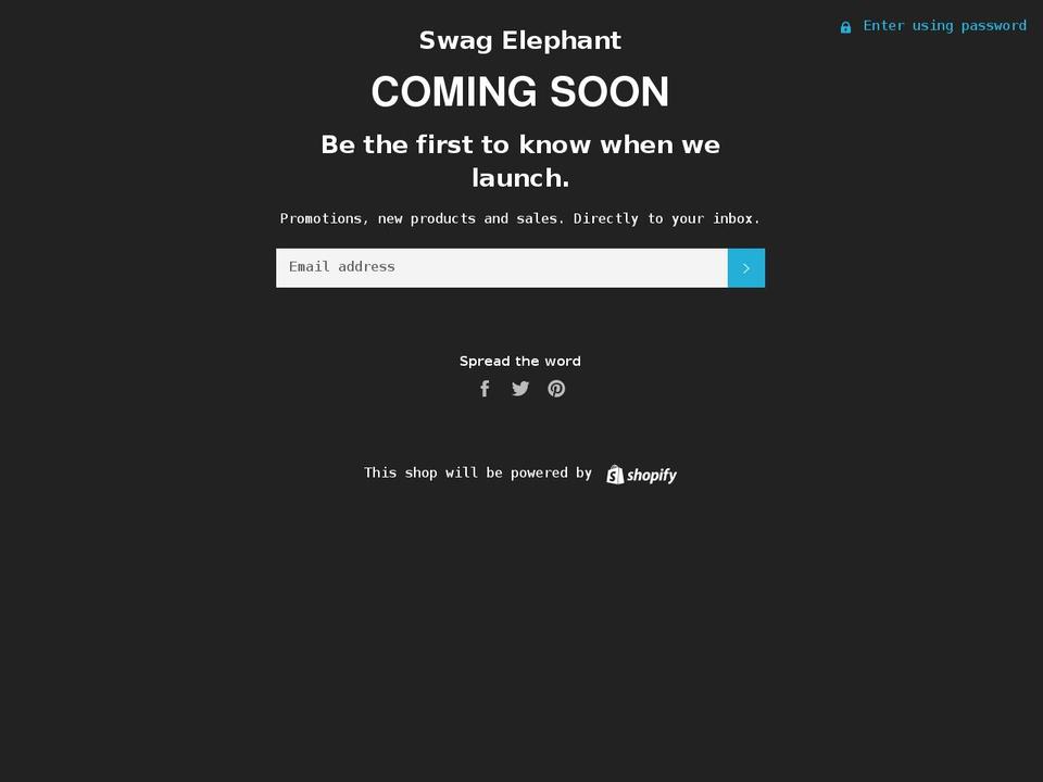 swagelephant.com shopify website screenshot