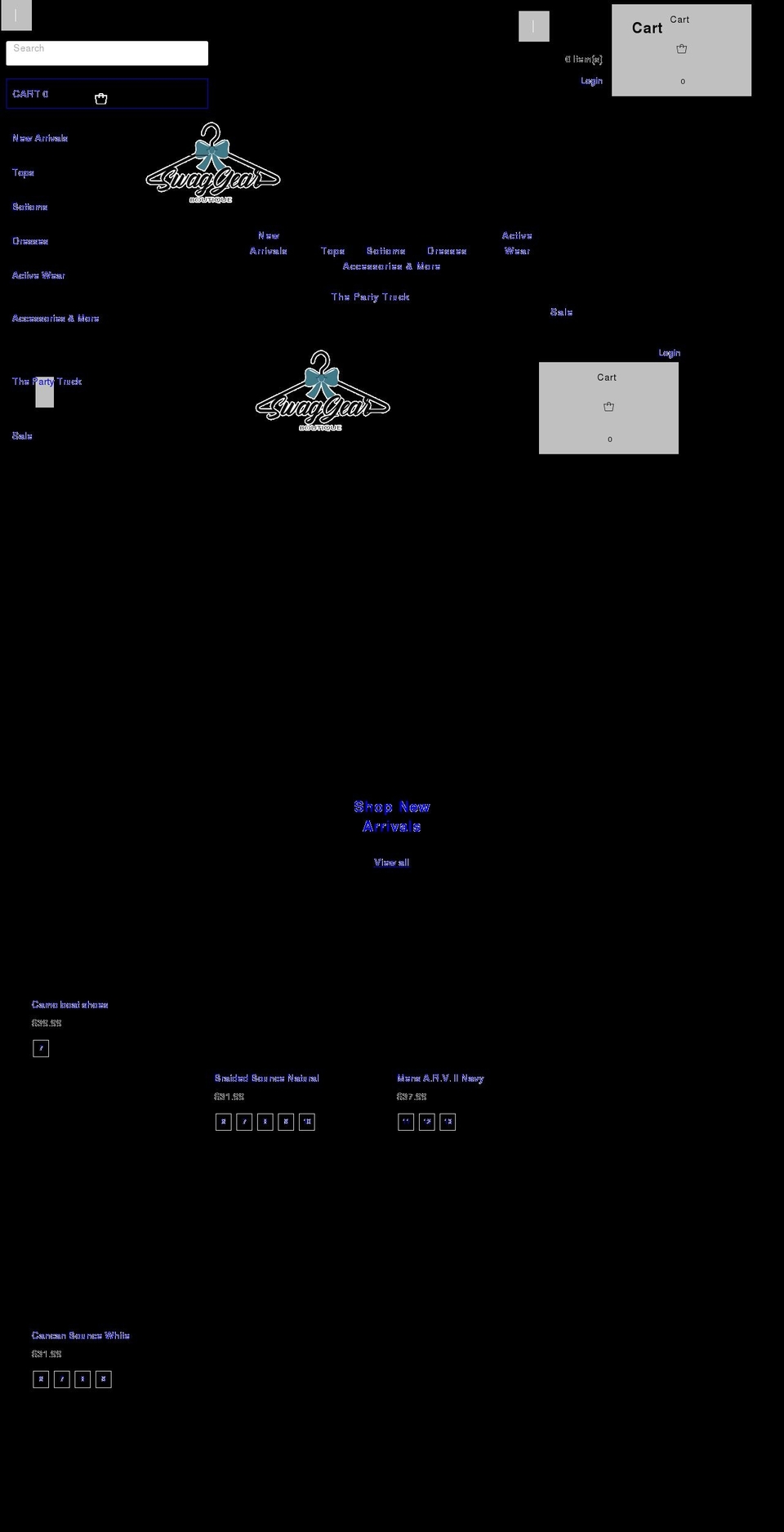 swaggearwv.com shopify website screenshot