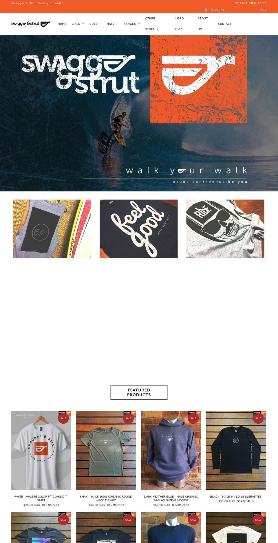 swaggerandstrut.com shopify website screenshot