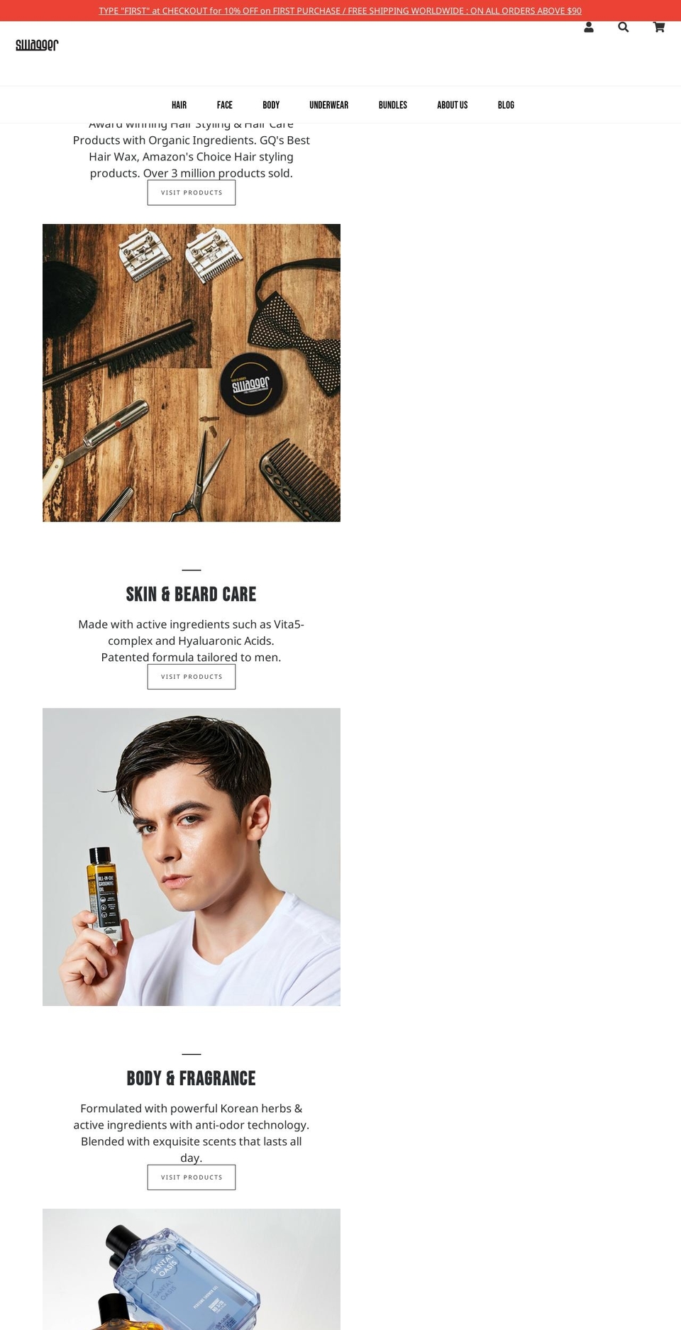 swaggerglobal.com shopify website screenshot