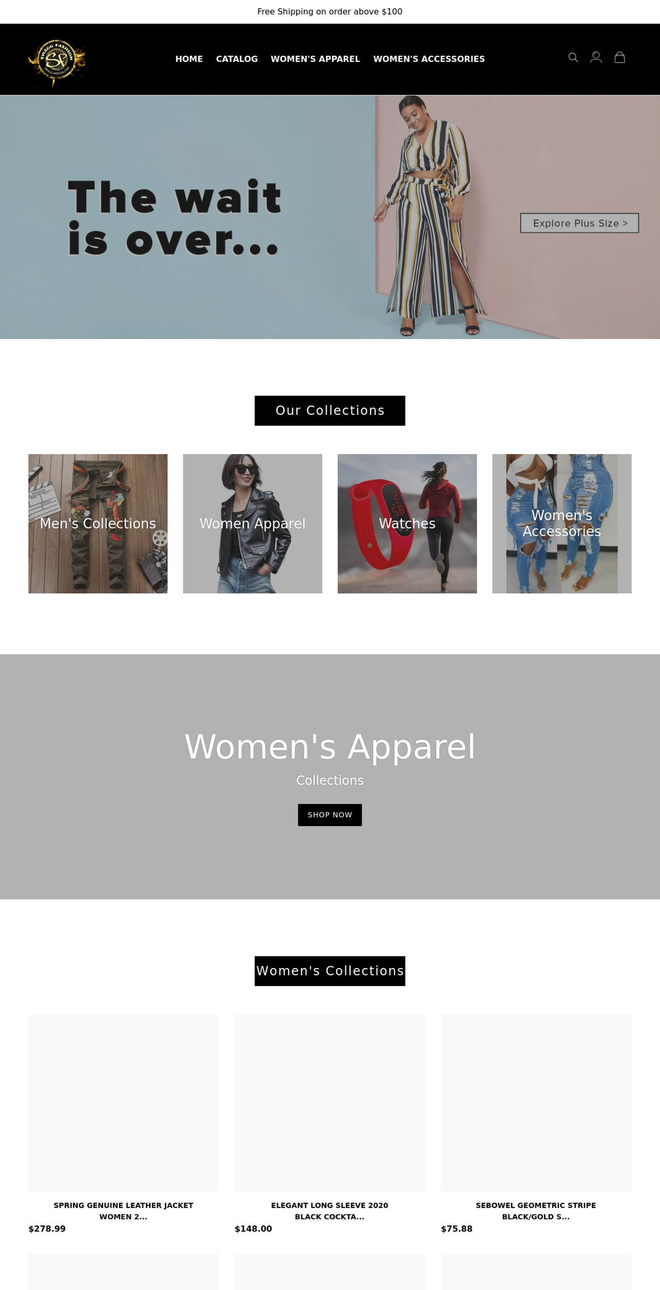 swaggfashion.com shopify website screenshot