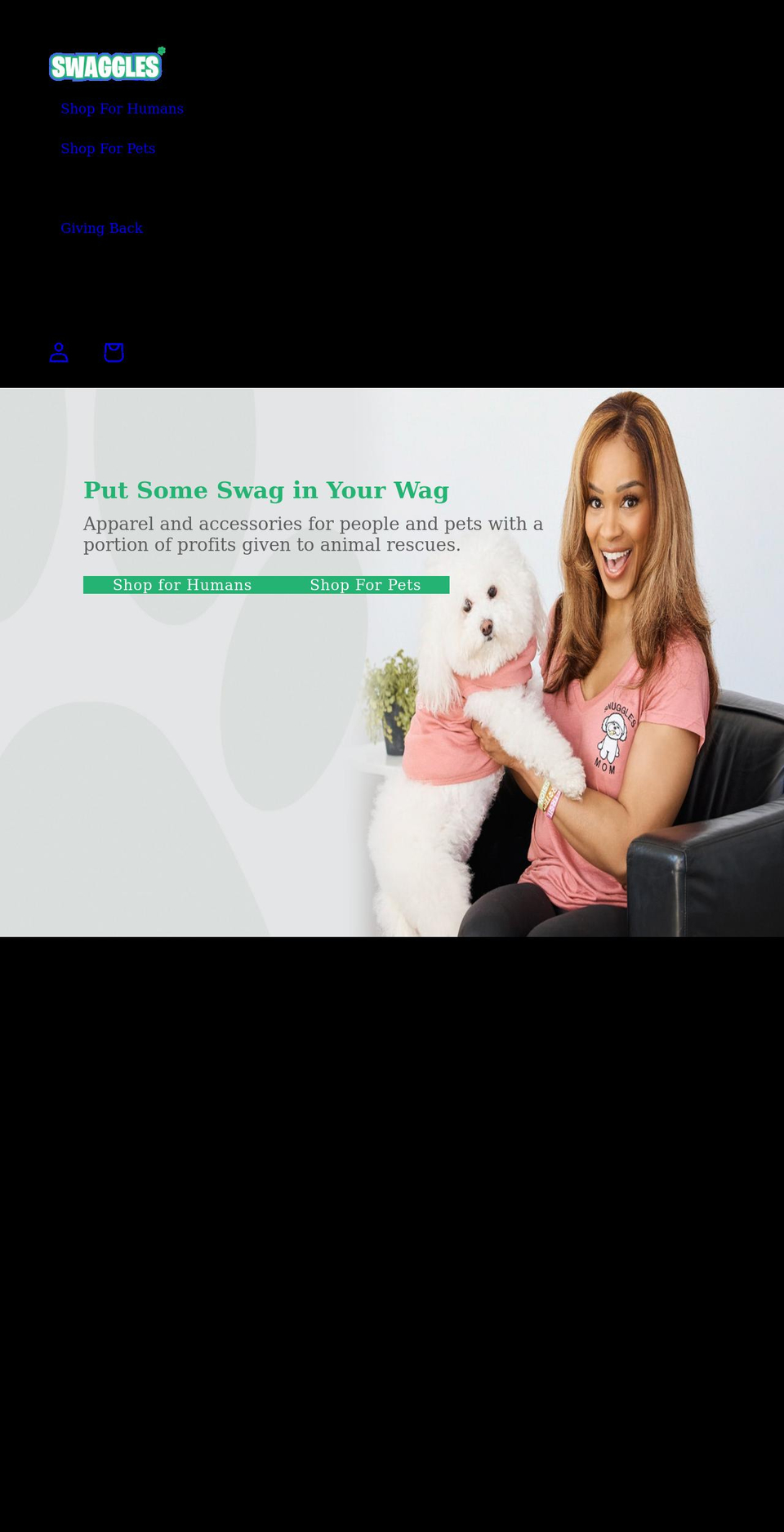 swaggles.com shopify website screenshot