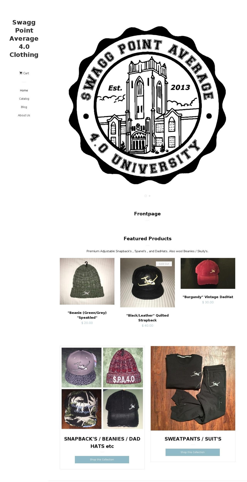 Pop with Installments message Shopify theme site example swaggpointavg.com