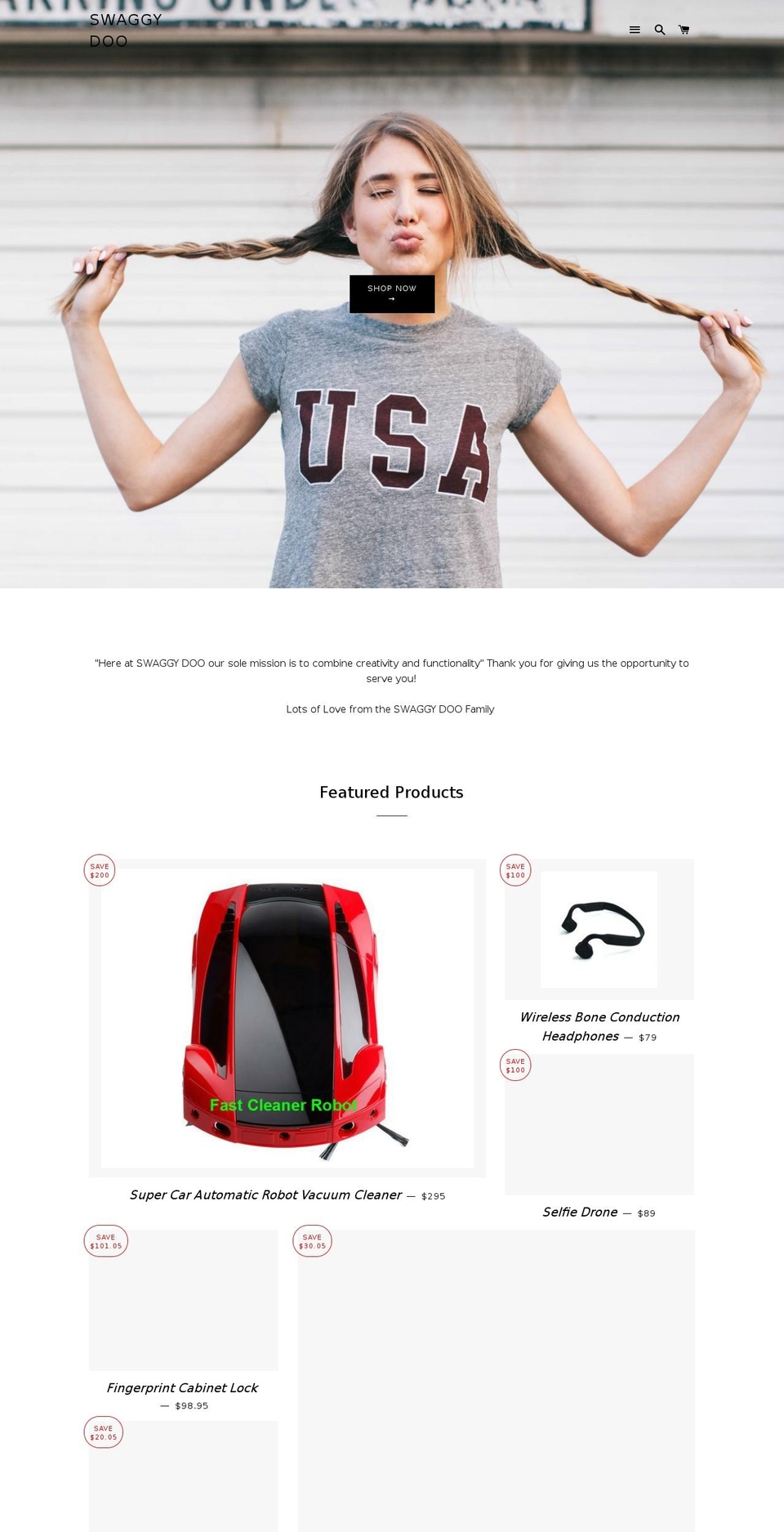 Money Theme Shopify theme site example swaggydoo.com