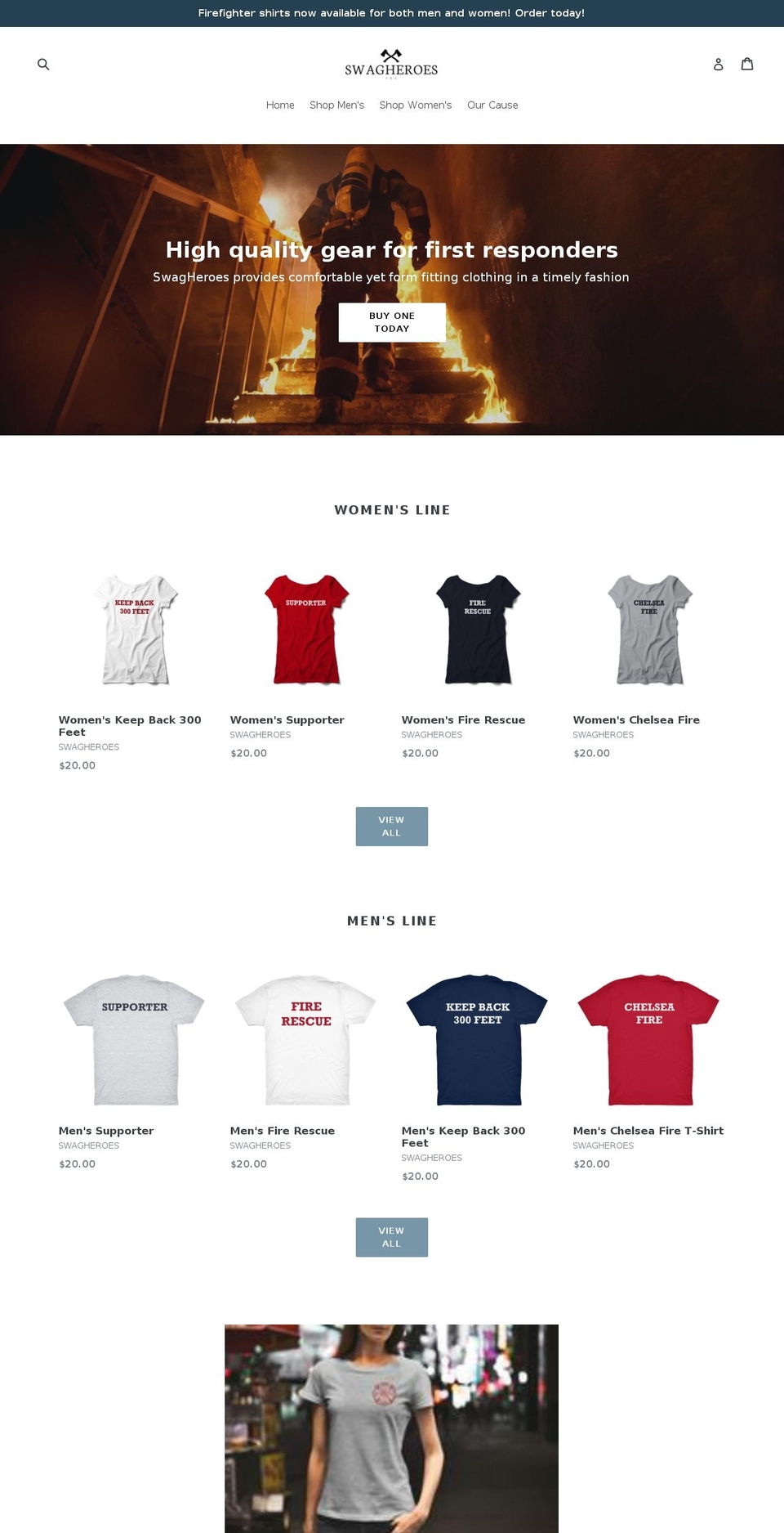 swagheroes.com — Shopify storefront screenshot