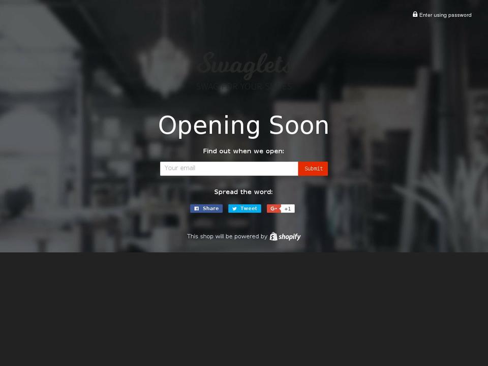 swaglets.biz shopify website screenshot