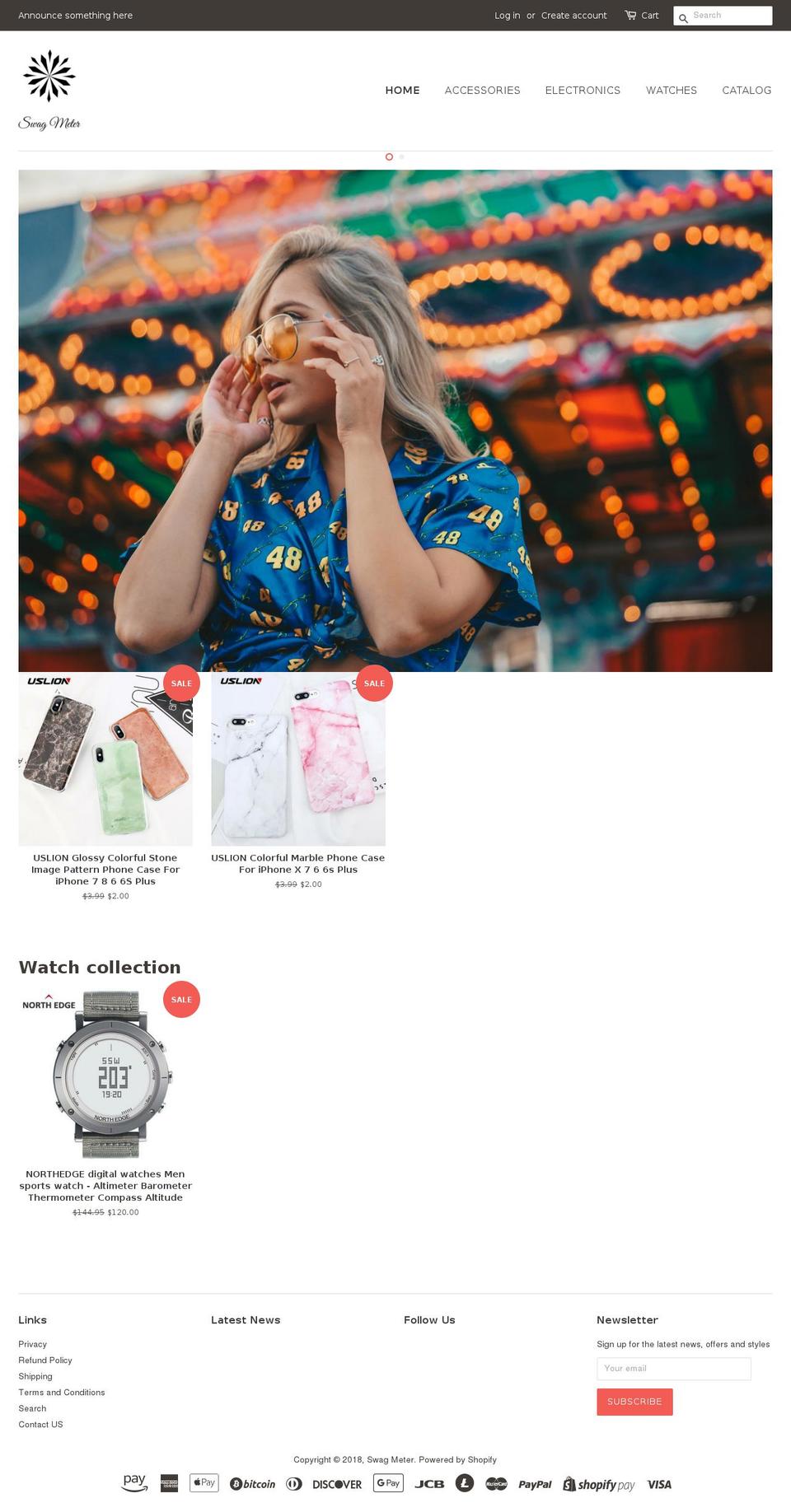 swagmeter.com — Shopify storefront screenshot