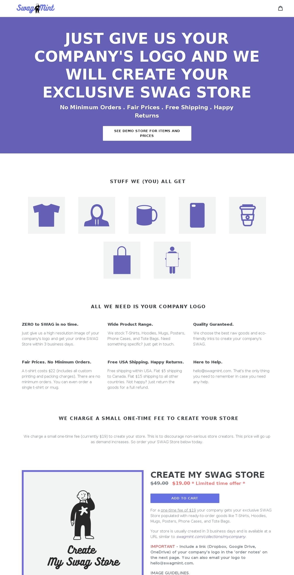 swagmint.com shopify website screenshot