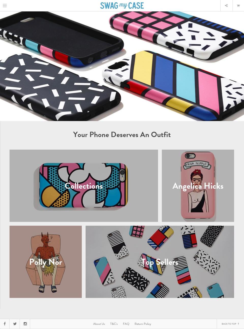 swagmycase.com shopify website screenshot