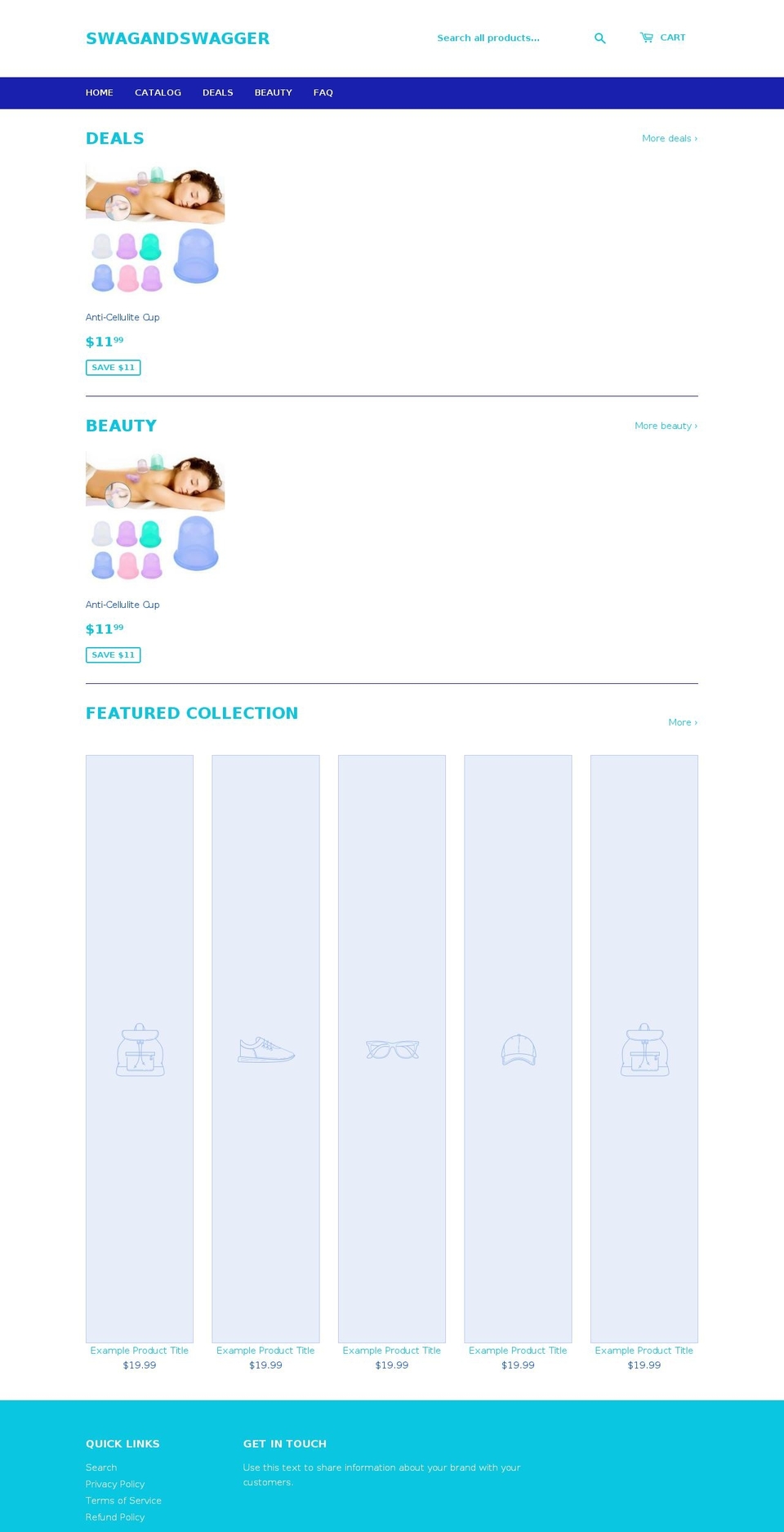 swagswaggernstuff.com — Shopify storefront screenshot