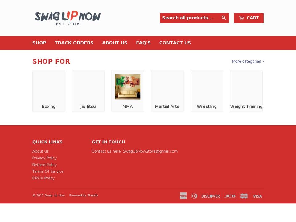 swagupnow.com shopify website screenshot