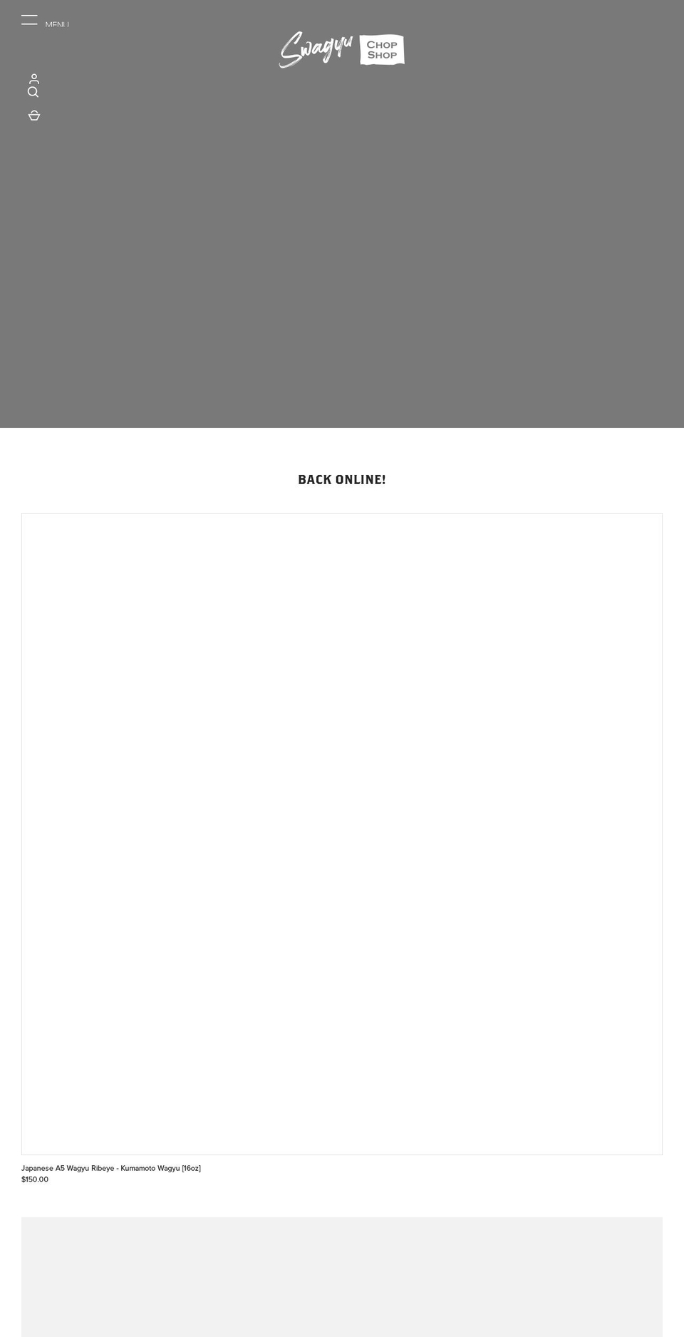 swagyuchopshop.com shopify website screenshot