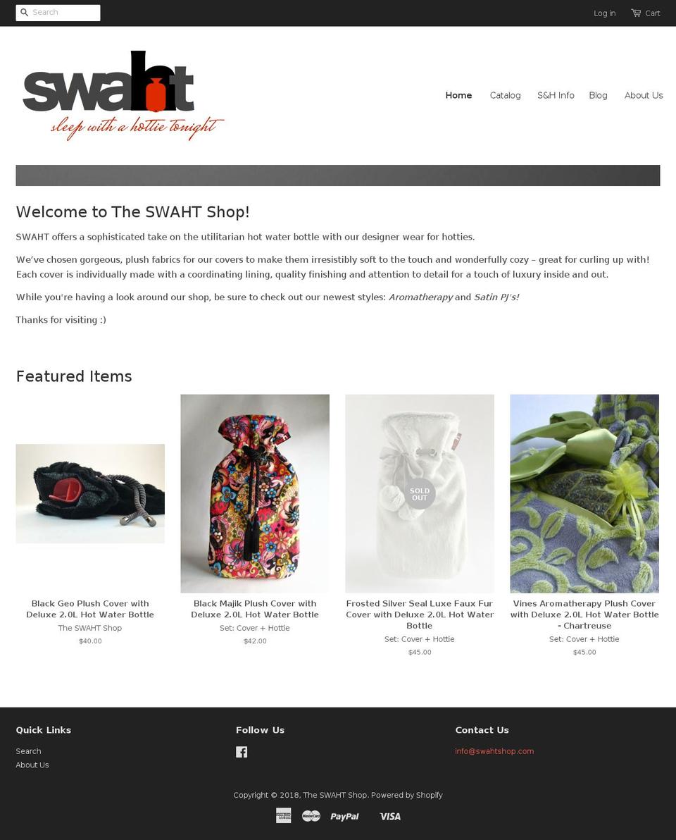 swahtshop.com — Shopify storefront screenshot