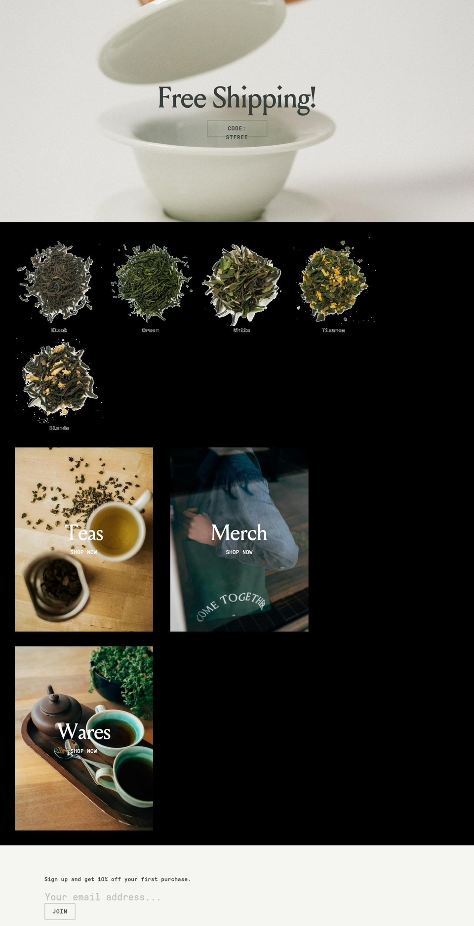 swallowtailtea.com — Shopify storefront screenshot