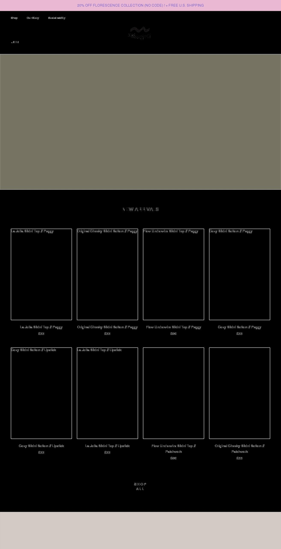 swamisswimwear.com shopify website screenshot
