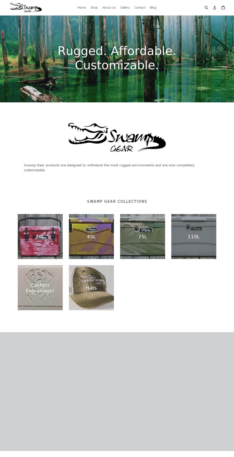 swamp-shop.com — Shopify storefront screenshot