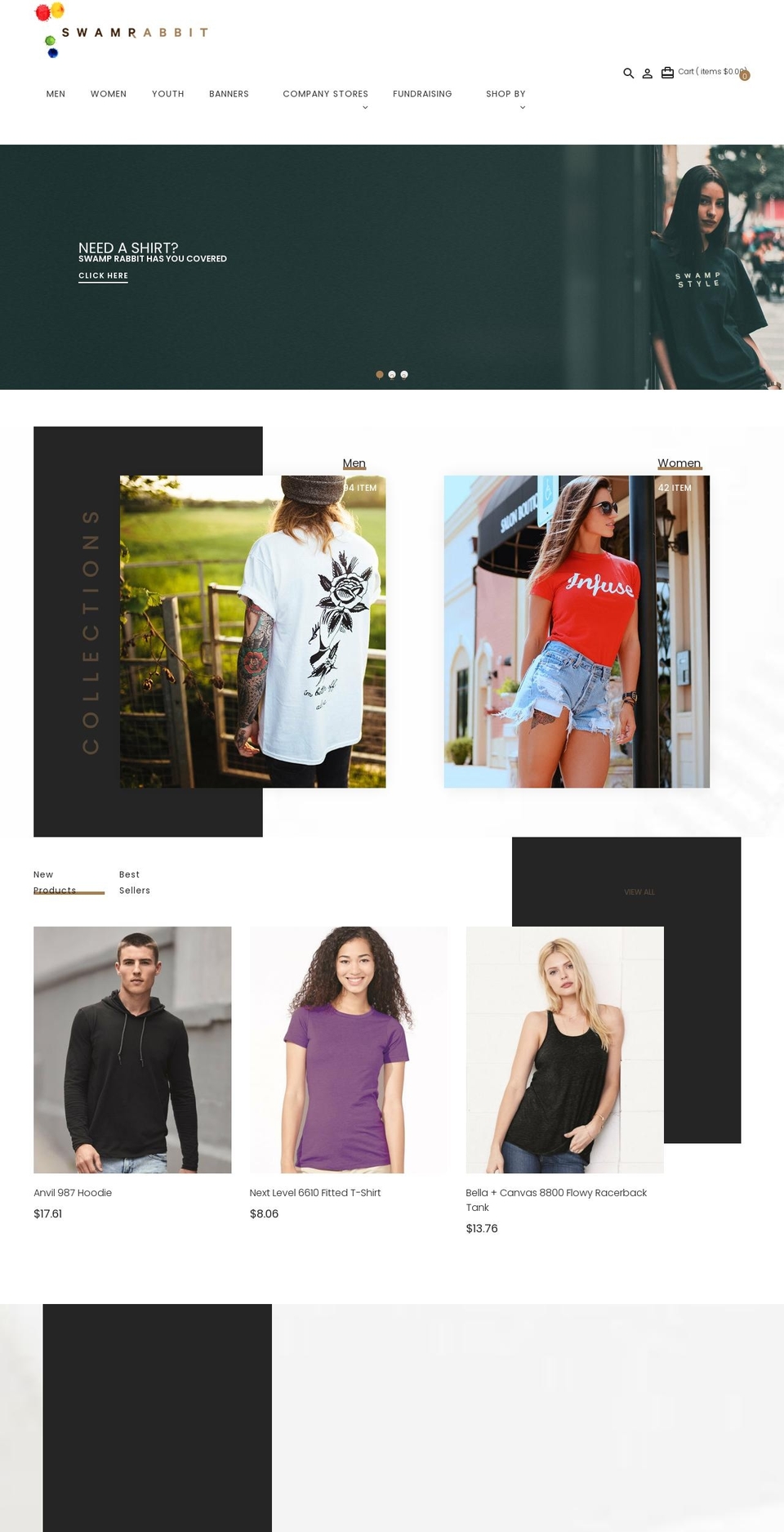 Swamp Rabbit Shopify theme site example swamprabbitpromo.com