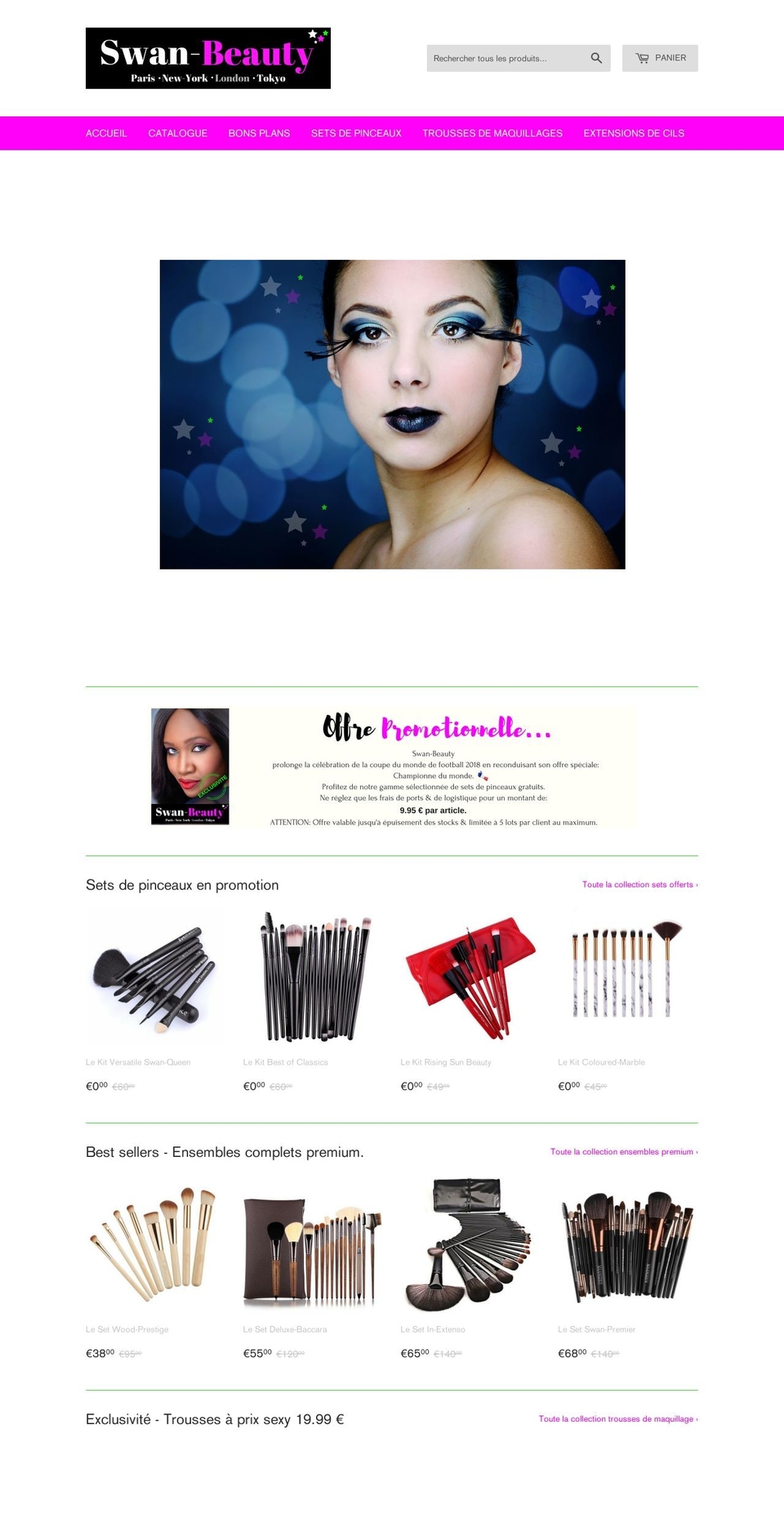 swan-beauty.com — Shopify storefront screenshot