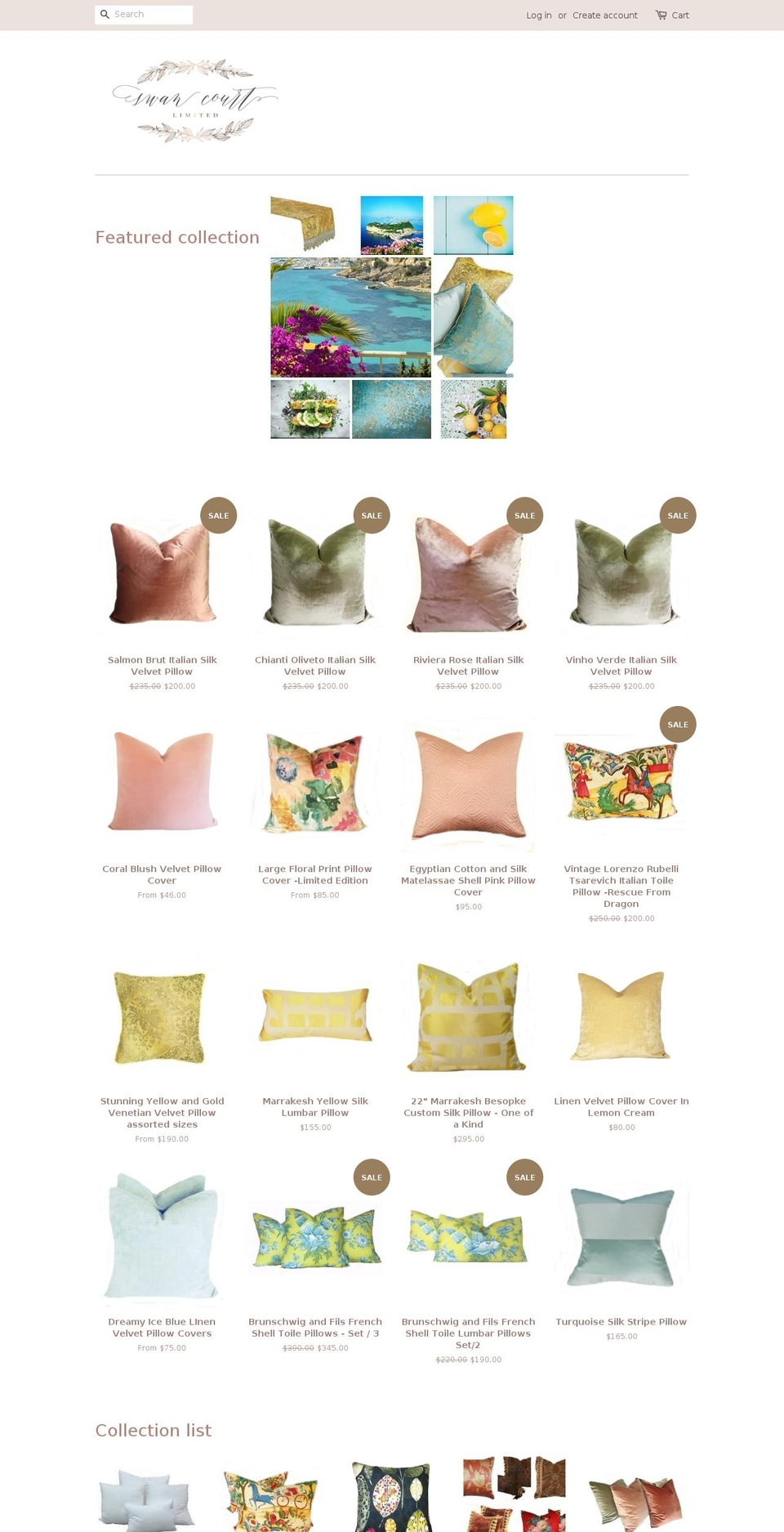swancourtlimited.com shopify website screenshot