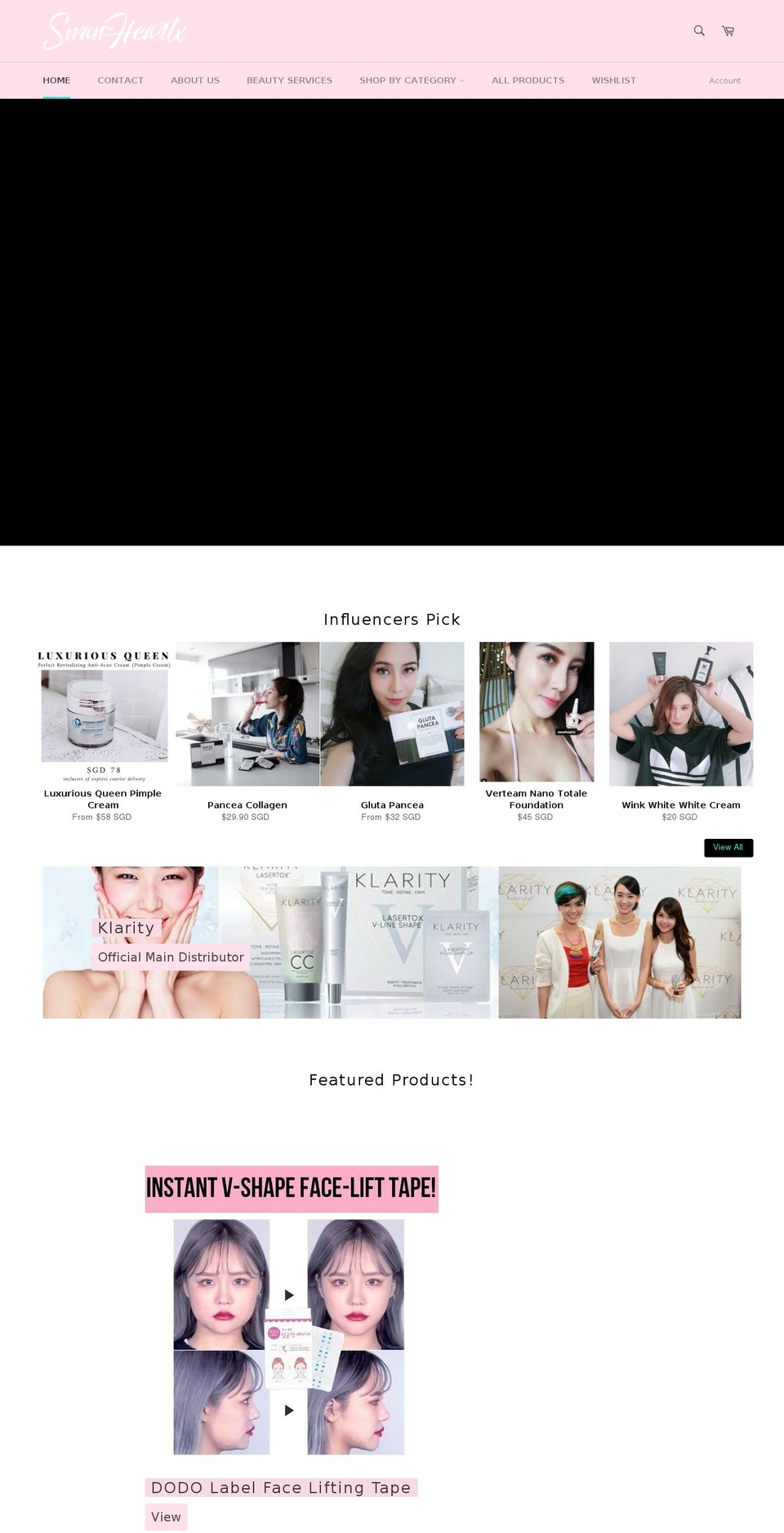 swanheartx.com — Shopify storefront screenshot