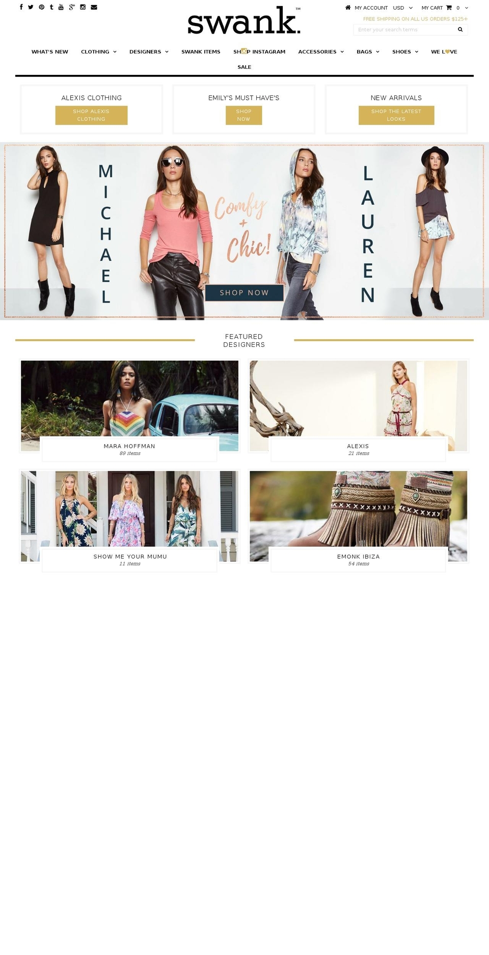 shop-swank-2015-site Shopify theme site example swankatlanta.com
