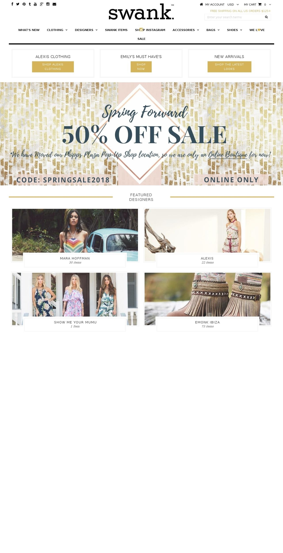 shop-swank-2015-site Shopify theme site example swankbirmingham.com