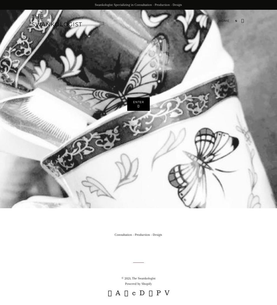 swankologist.com shopify website screenshot