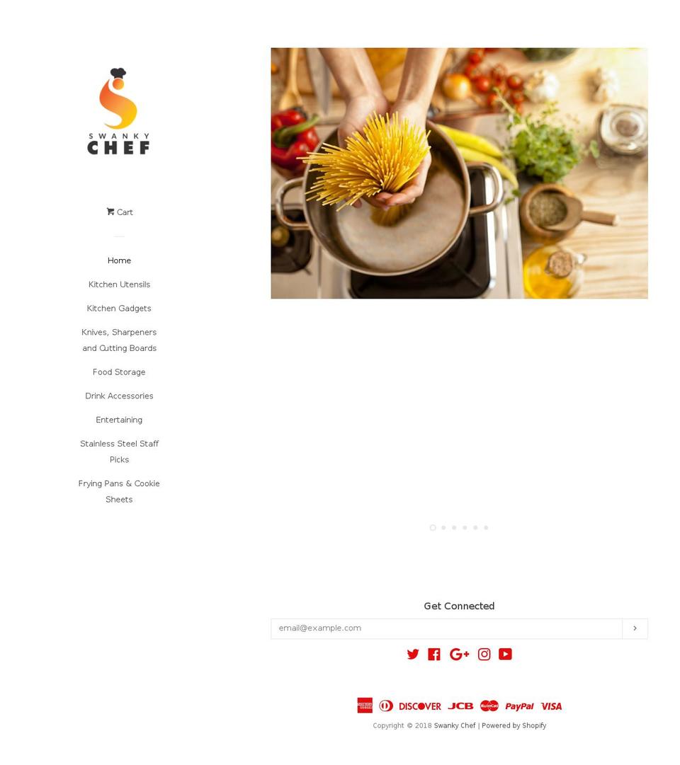 swankychef.com — Shopify storefront screenshot