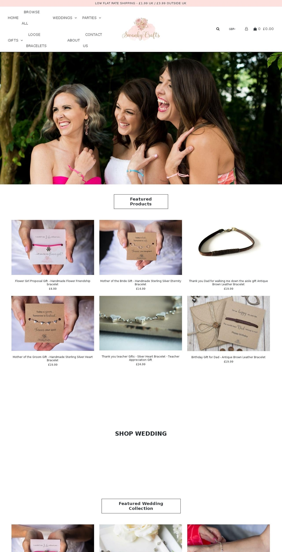 swankycollection.com — Shopify storefront screenshot