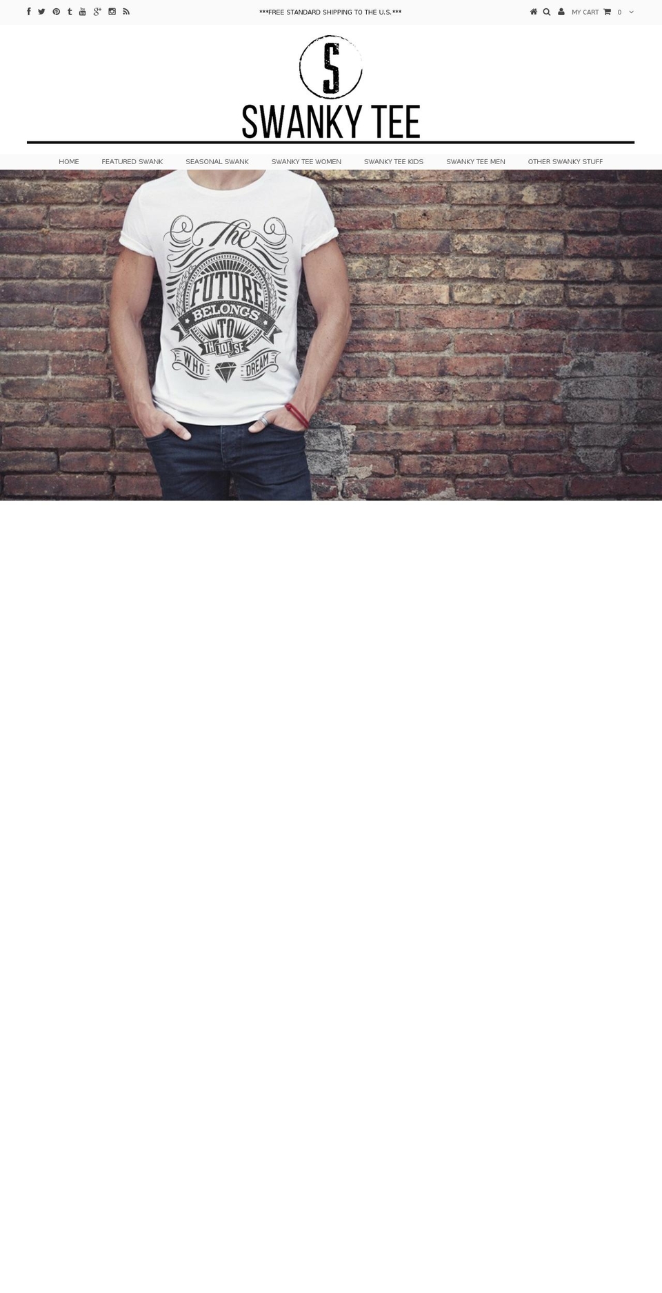 swankytee.com — Shopify storefront screenshot