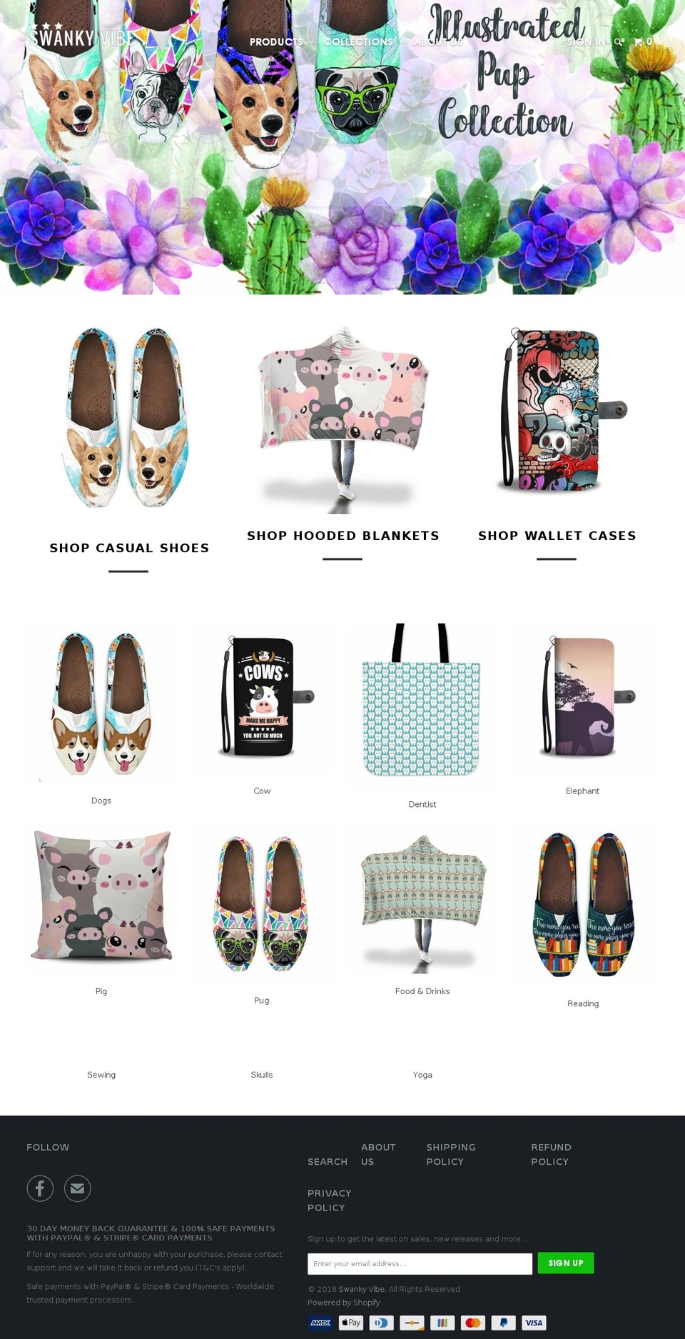 ivan-ecomjumstarters Shopify theme site example swankyvibe.com