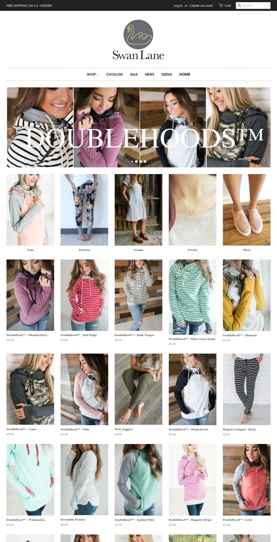 swanlaneshop.com — Shopify storefront screenshot