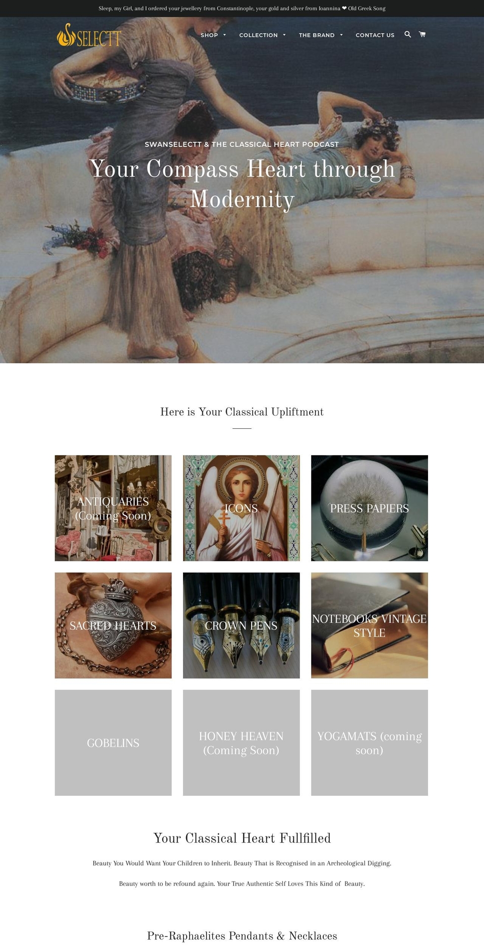 swanselectt.com — Shopify storefront screenshot