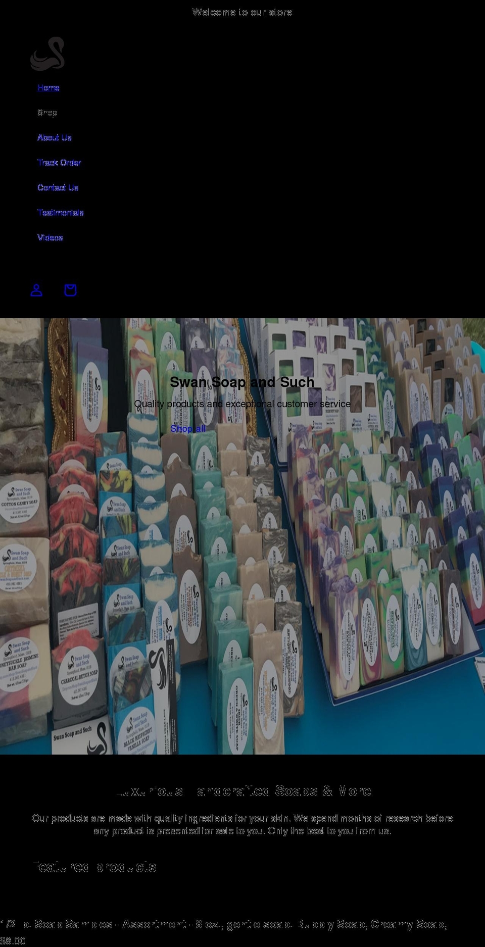 swansoapandsuch.com shopify website screenshot