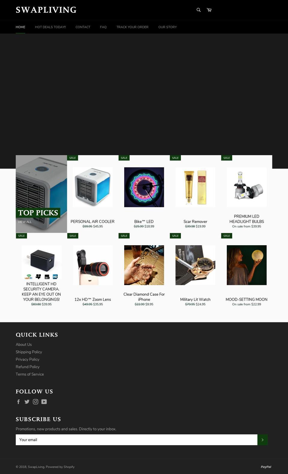 swapliving.com — Shopify storefront screenshot