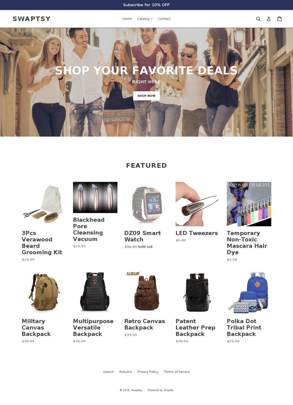 swaptsy.com — Shopify storefront screenshot