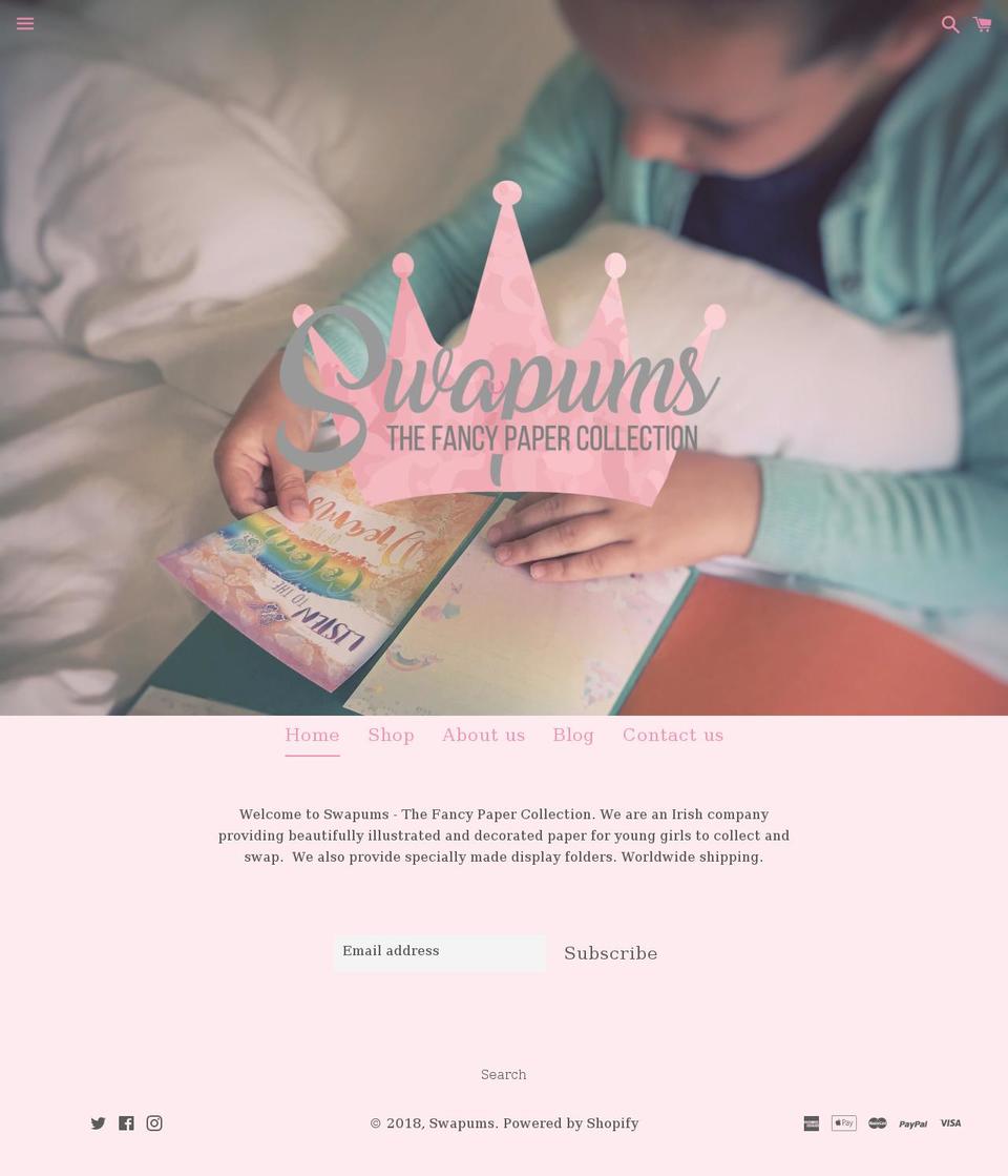 swapums.com — Shopify storefront screenshot