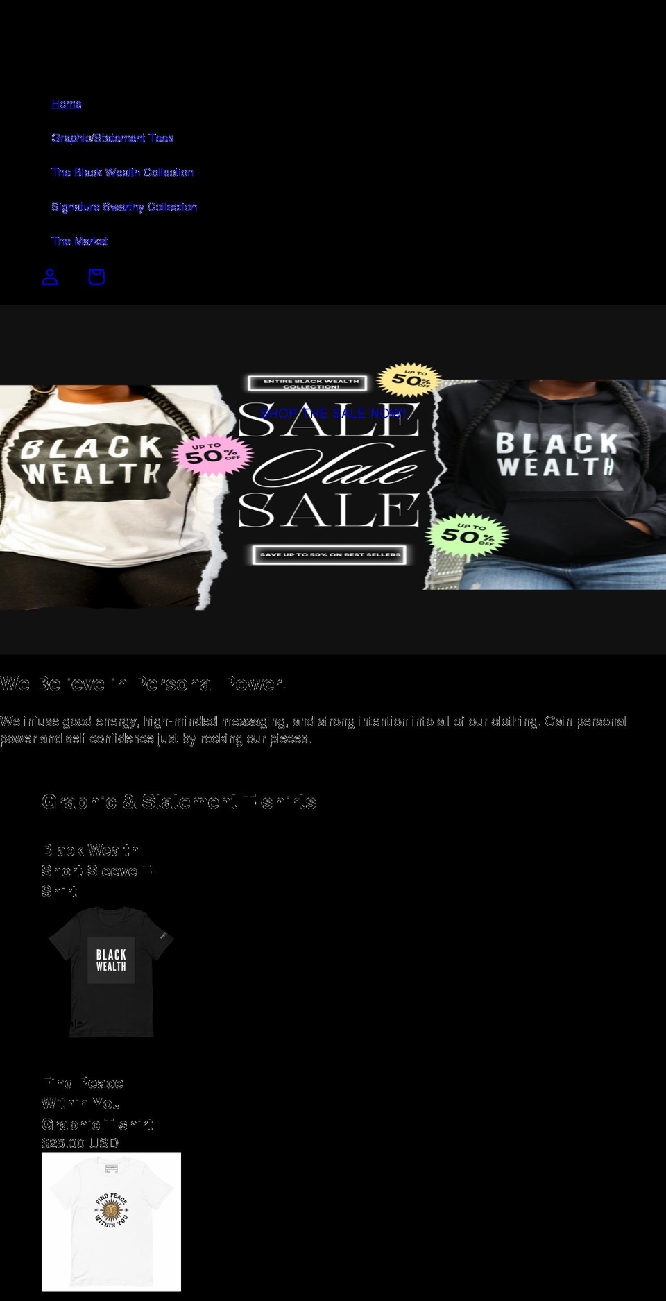 swarthymystic.com shopify website screenshot