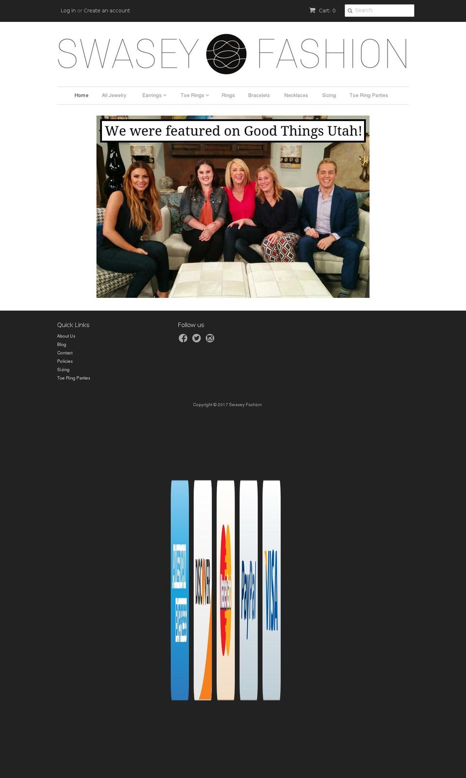 swaseyfashion.com shopify website screenshot