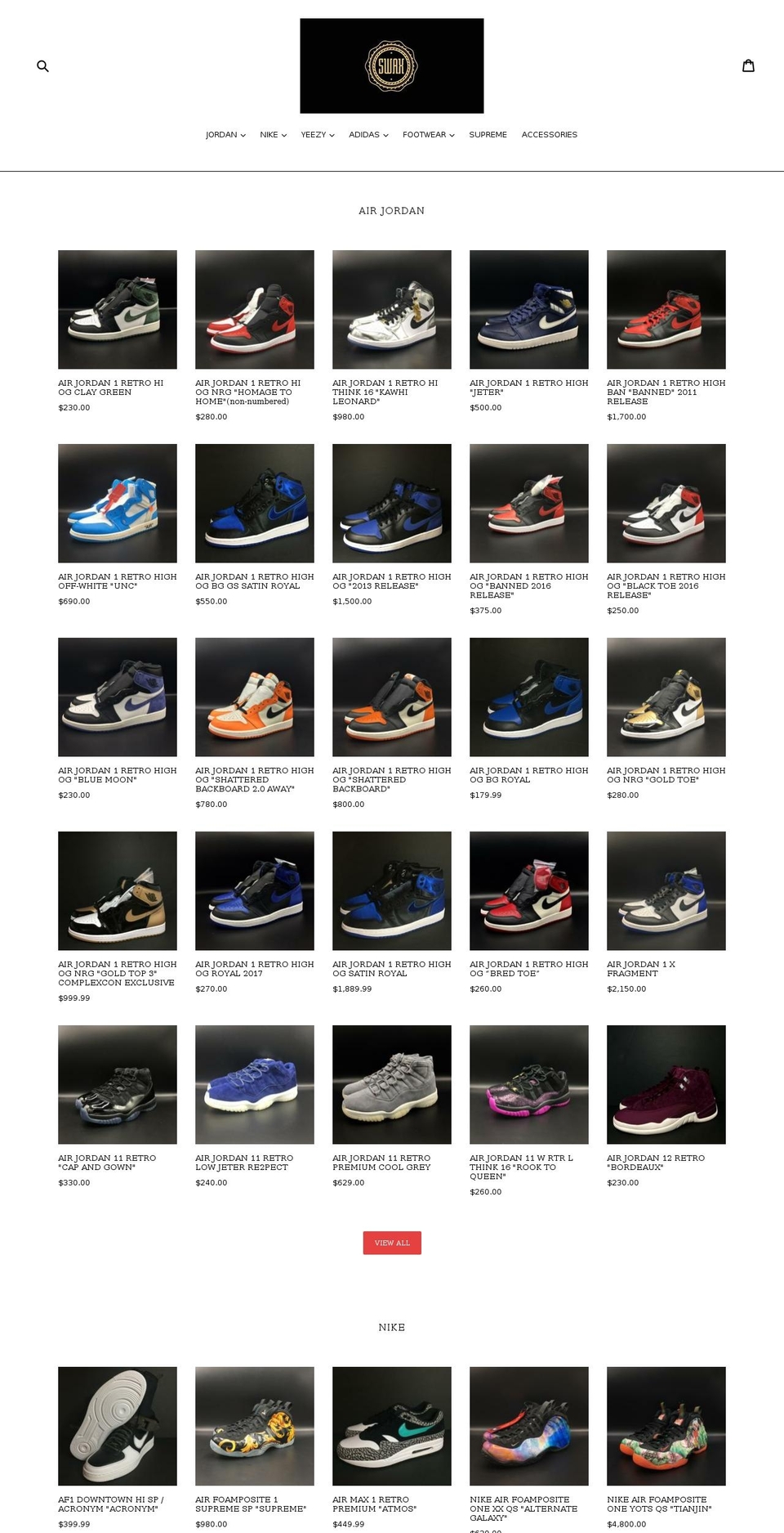 swaxbox.com — Shopify storefront screenshot