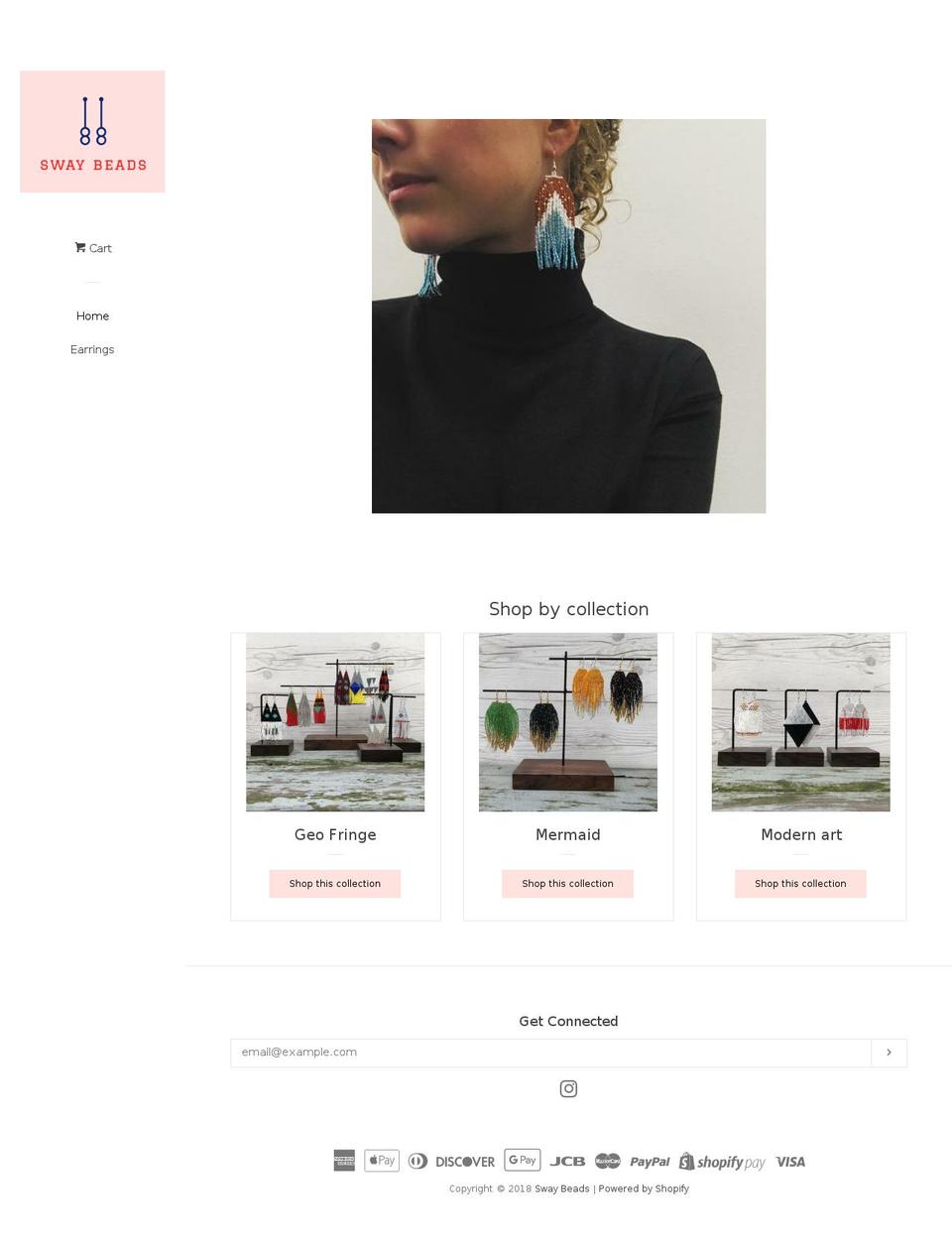 swaybeads.com — Shopify storefront screenshot
