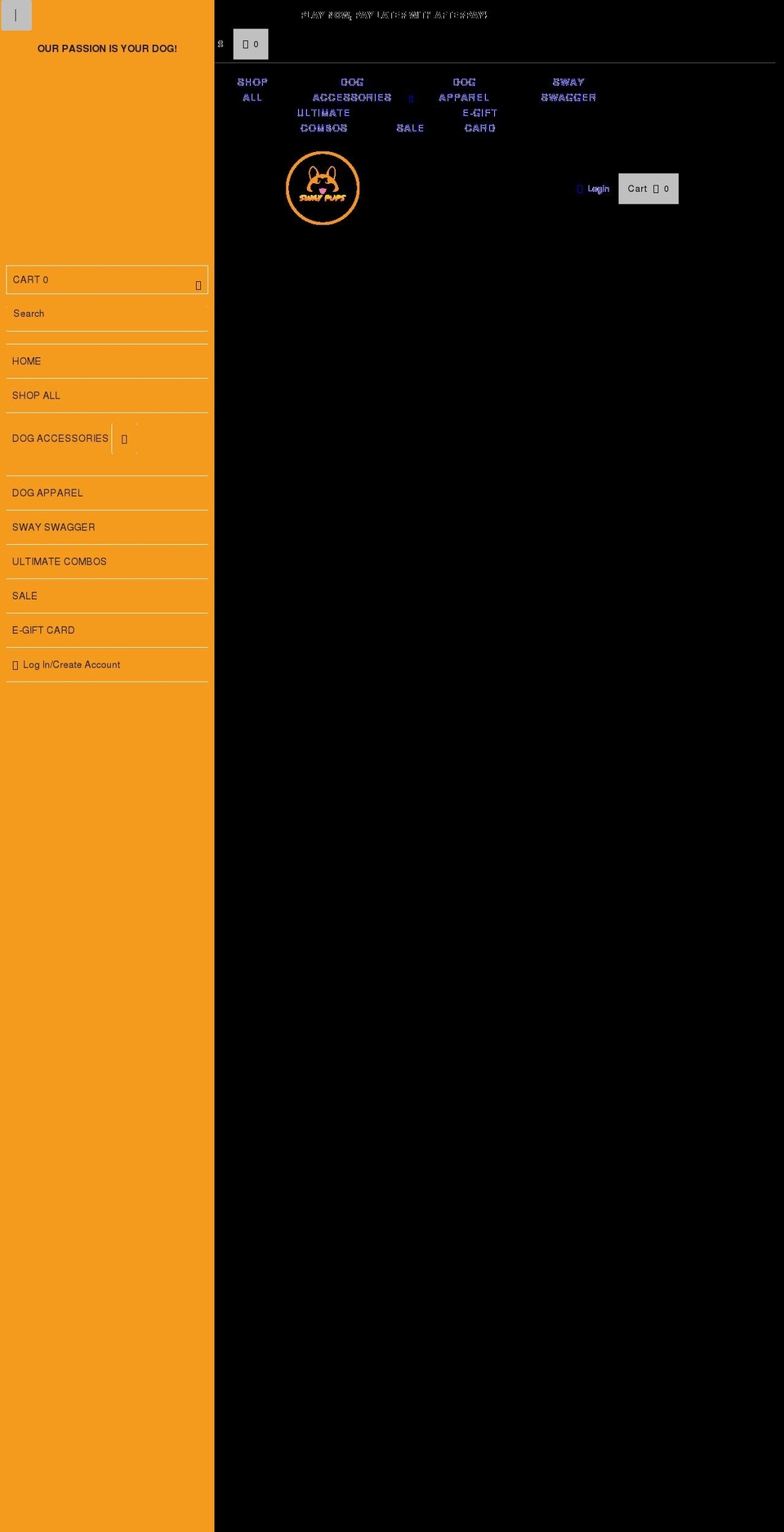 swaycollection.com.au shopify website screenshot
